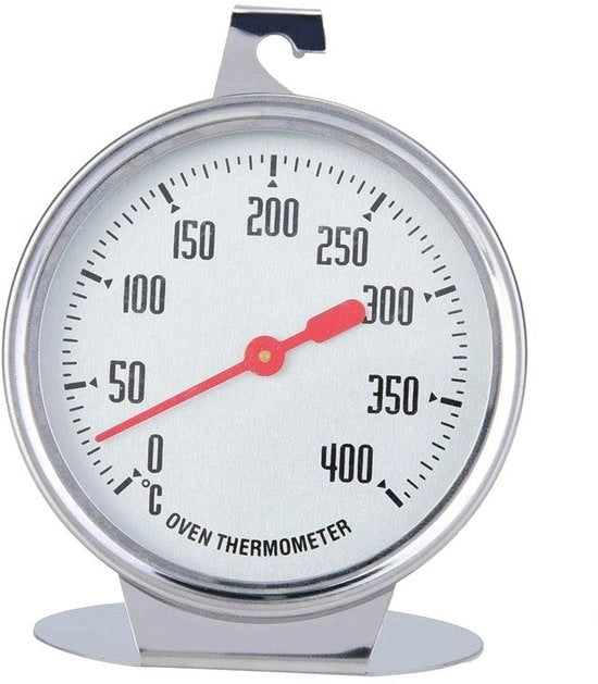 Termometro per forno - Resistente al forno - Termometro digitale per cucina - Compatta - Portata termica 0-400 gradi - Diametro del cerchio 7 cm - Termometro per cucina