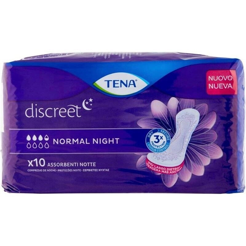 PANTS TENA DISCREET NORMAL NIGHT IN CONFEZIONE DA 10 PEZZI