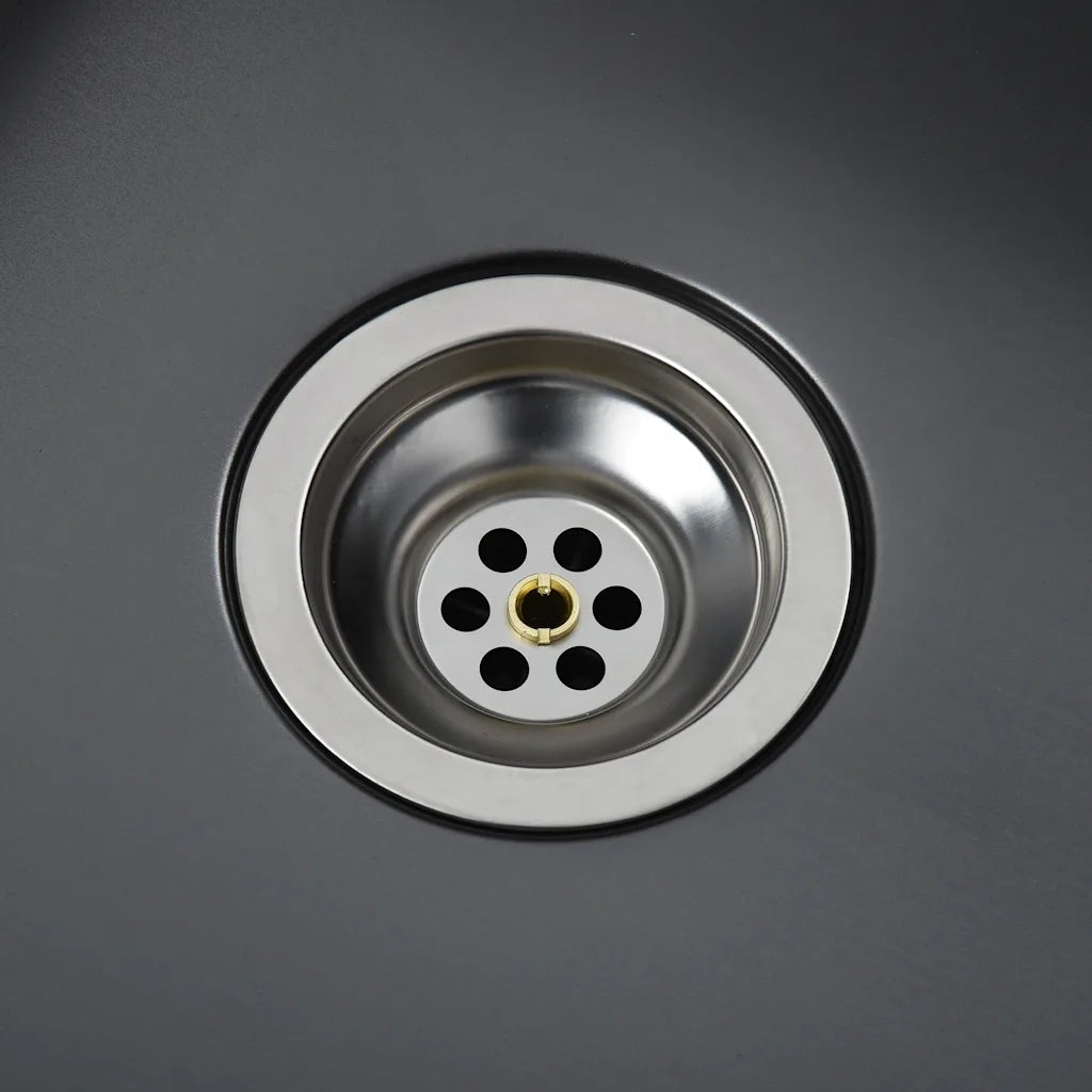 Lavello da Cucina Lavorato a Mano Nero Acciaio Inox CFW9808510