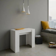 Consolle allungabile 90x48/204 cm Basic Small bianco frassino