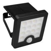 Lampada solare LED 5W con sensore movimento nera IP65 DPM