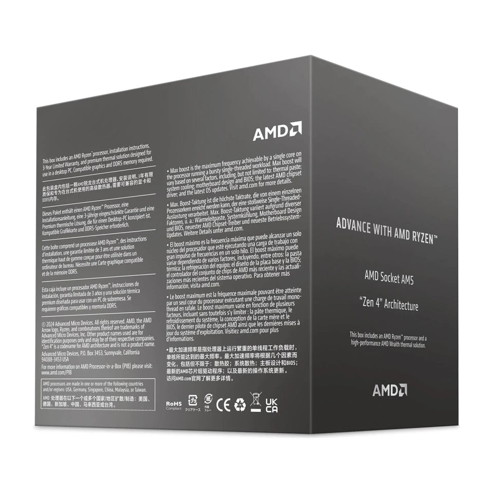 Processore AMD Ryzen 7 8700F 4.1 GHz 16 MB L3 Box