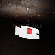 TETRIS COLOR SOSPENSIONE 55CM. 1 LUCE ROSSO 1121-S55-RO