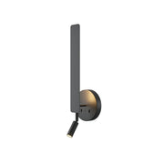 Maytoni Applique moderna Combo 2 luci LED integrato nero alluminio