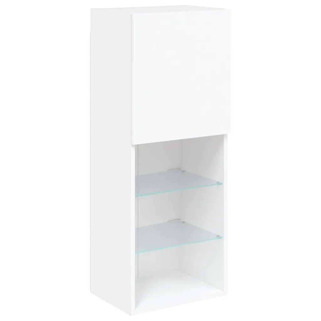 Mobile TV con Luci LED Bianco 40,5x30x102 cm 837057