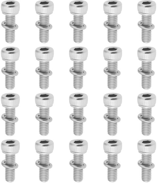 Set di viti a 6 punte in acciaio inossidabile - 20 pezzi - M4x12mm - installazione antiscivolo - corrosione resistente