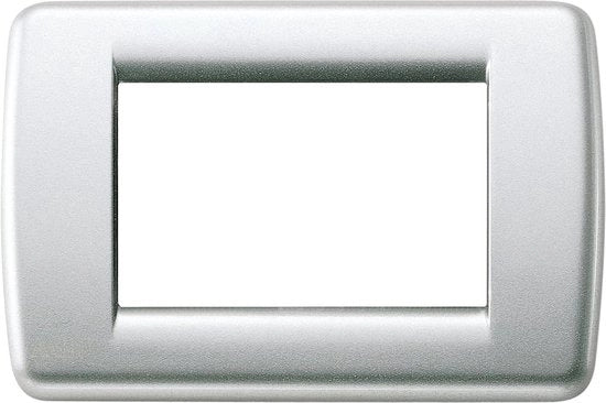 Pannello metallico Rondo 3 modulo argento metallico - serie IDEA