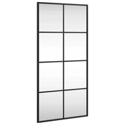 Specchio da Parete | Specchio decorativo Nero 40x80 cm Rettangolare in Ferro