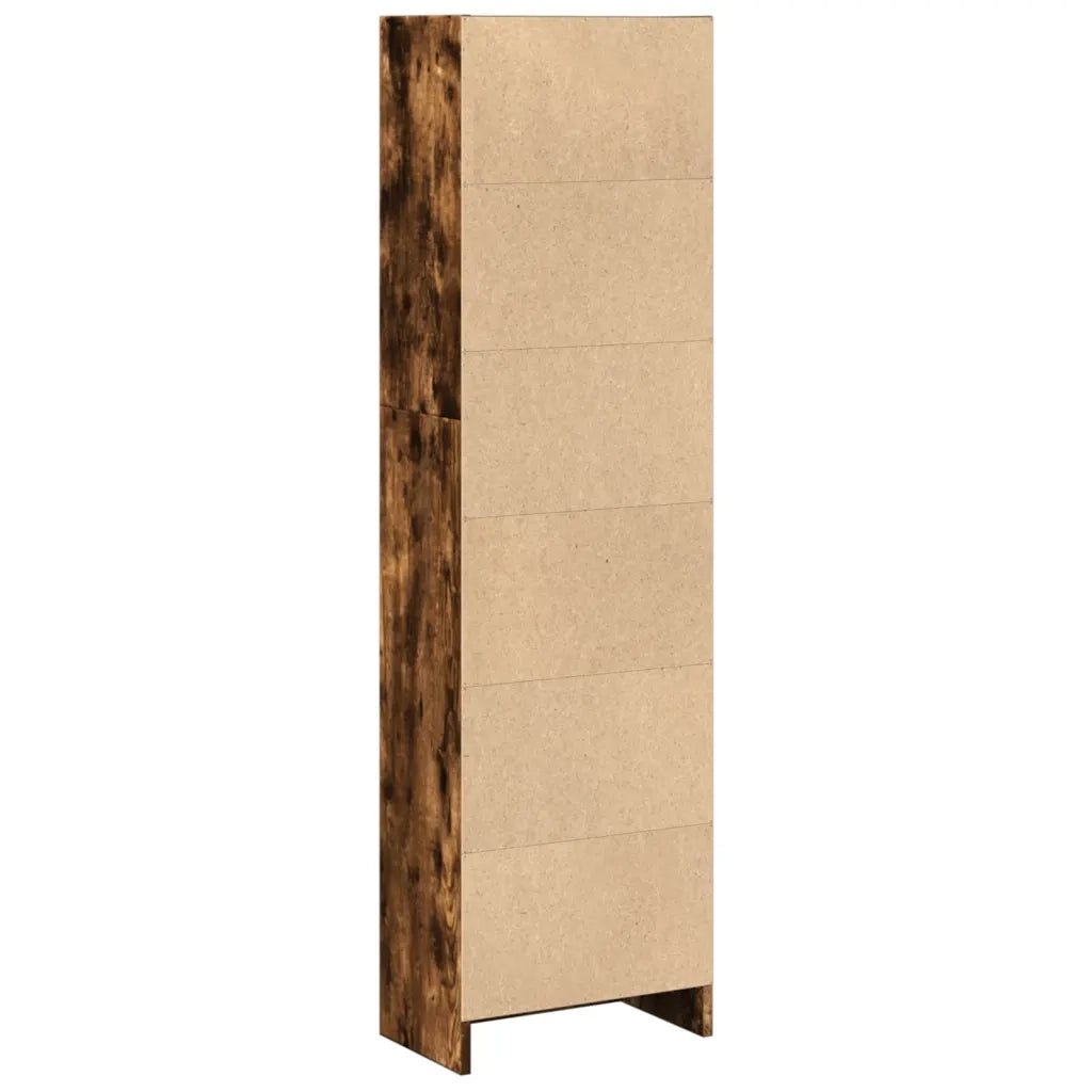 Libreria Rovere Fumo 40x24x143 cm in Truciolato 857787