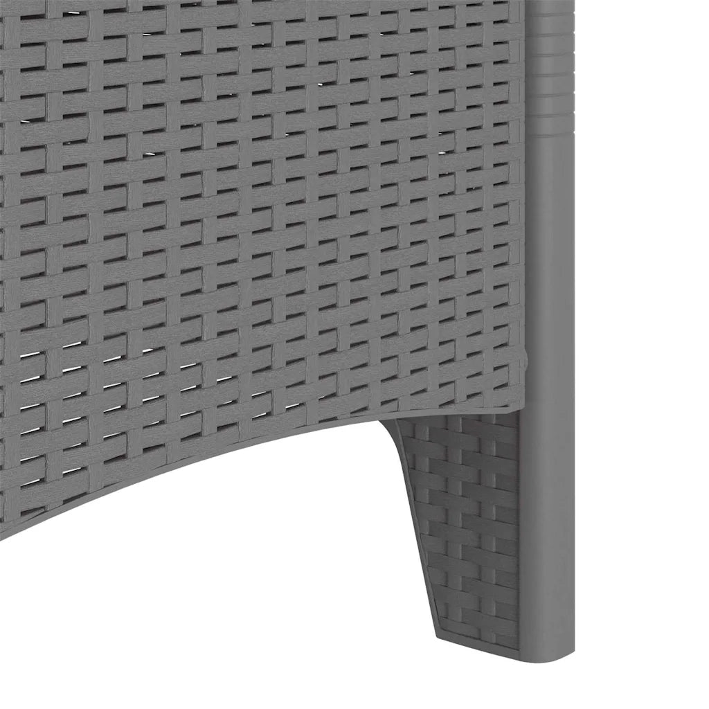 Sedia da Giardino 4 pcs Grigio chiaro 53 x 49 x 85 cm 847485
