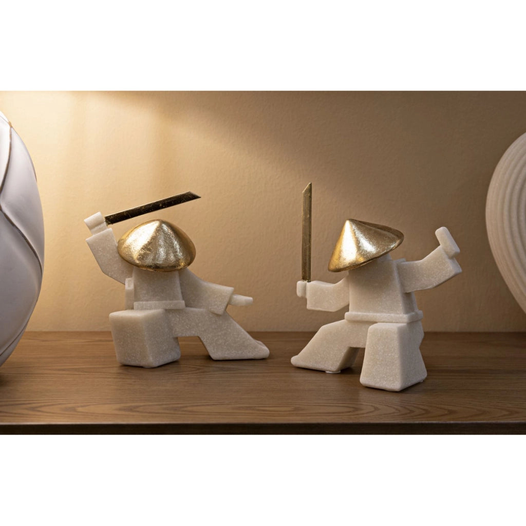 Statuetta samurai Oda Quarzy -B- in resina e metallo