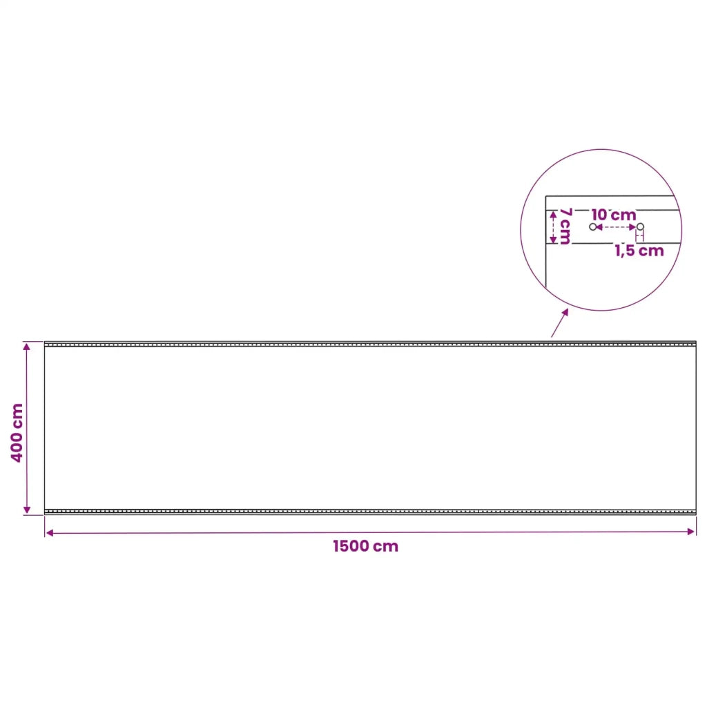 Telo con Occhielli 2 pz Verde 4 x 15 m 260 gsm PE 3429770