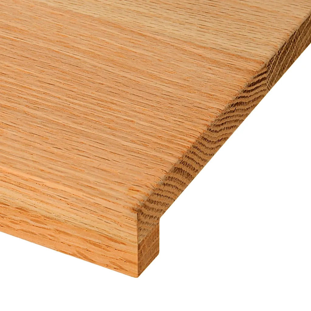 Gradini 8 pz | Tappetini per scale autoadesivi Marrone Chiaro 70x30x2 cm Legno Massello Rovere