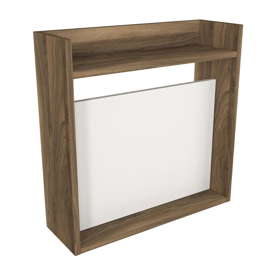 Scrivania in legno "Laptop" - 60 x 19 x 60 cm - Bianco, Noce