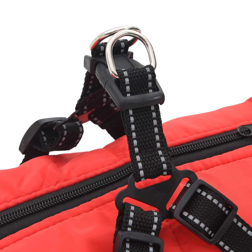 Cappotto per Cani Rosso L44 Pile e Poliestere 3422507