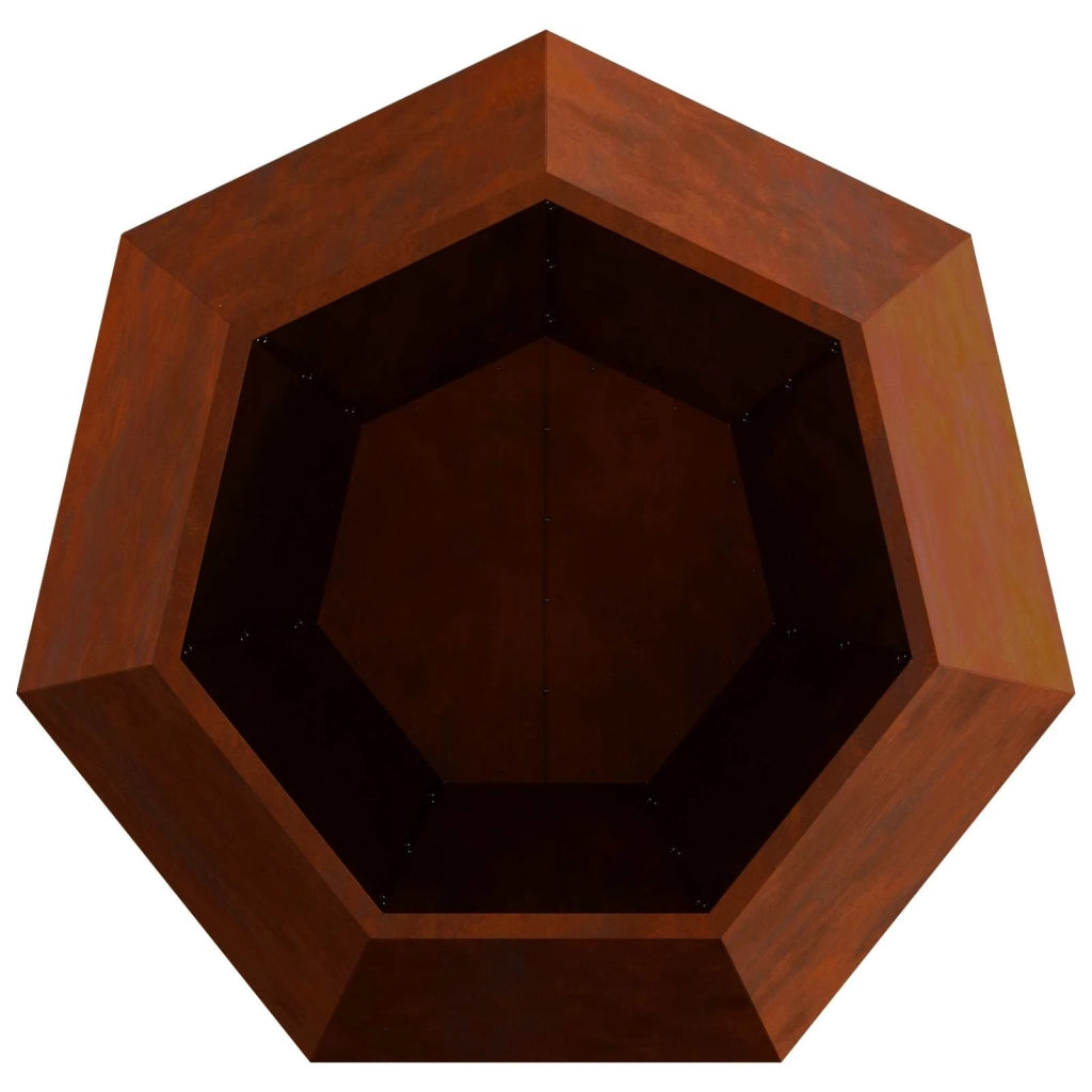 Fioriera 2 pcs Ruggine 100 x 100 x 80 cm