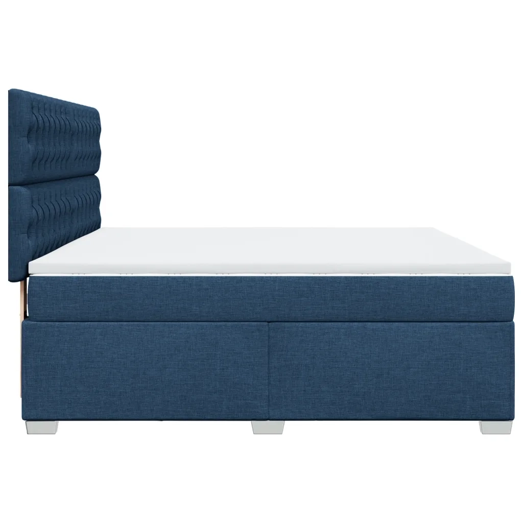 Giroletto a Molle con Materasso Blu 180x200 cm in Tessuto 3290580