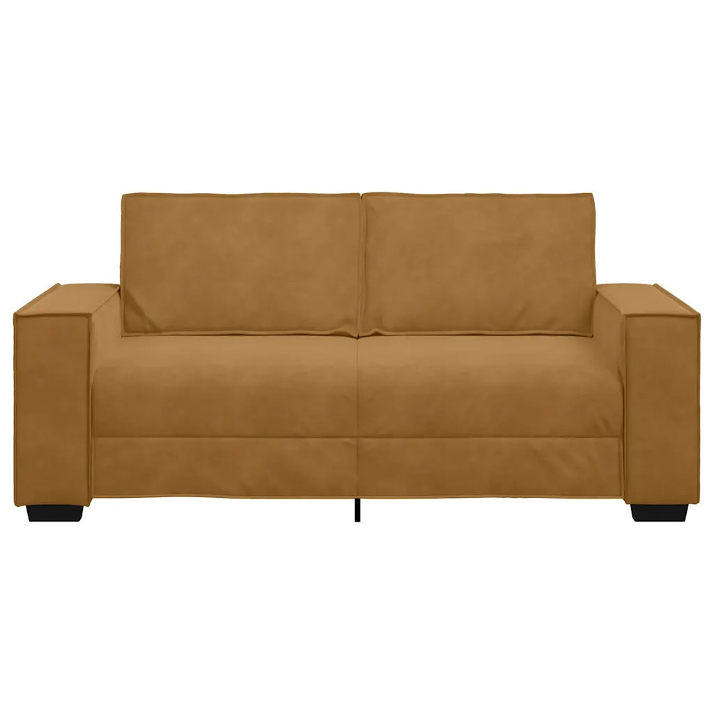 Divano a 2 Posti Marrone 180x78x84 cm in Velluto 4105027