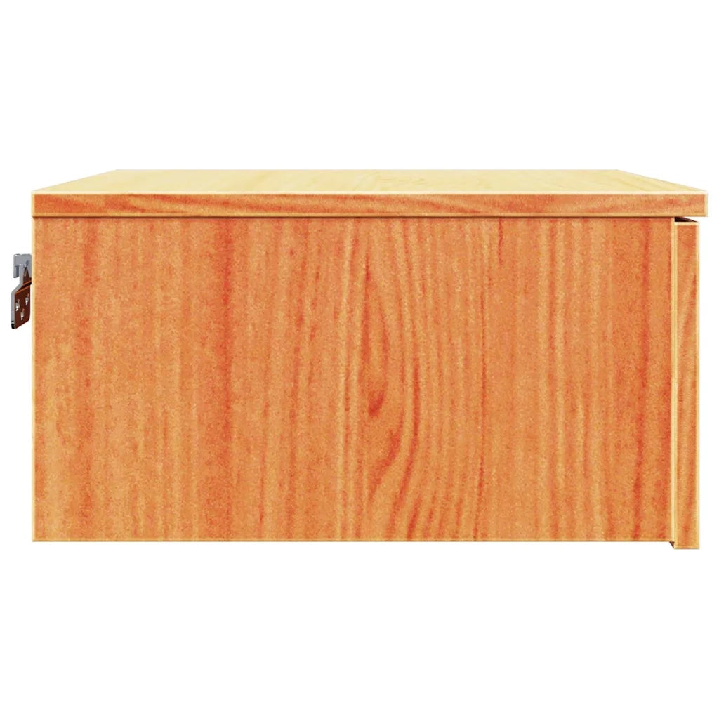Comodino con cassetto 2 pcs Marrone cerato 37 x 35 x 18,5 cm 873486