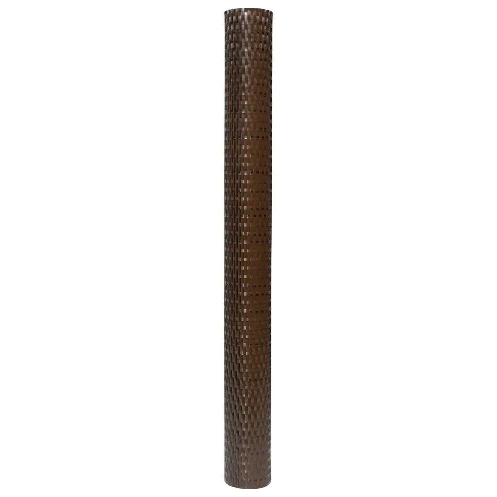Paravento da Balcone Marrone e Nero 600x90 cm in Polyrattan 156260