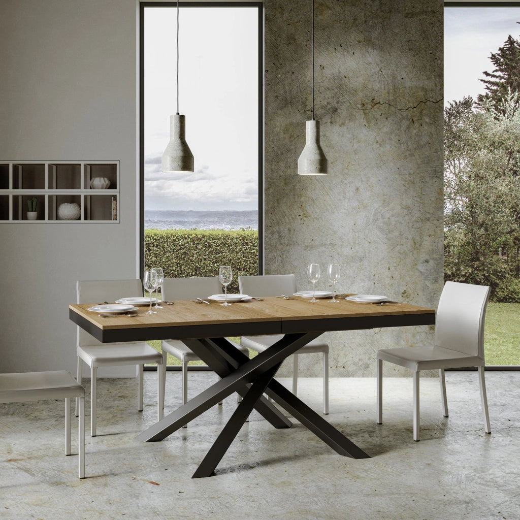 Tavolo Allungabile 160-264x90x80 cm Volantis Evolution Quercia Naturale
