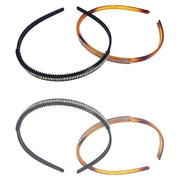 Trade Shop - 4 Cerchietto Frontino Capelli Fermacapelli Accessori Brillantini Acconciatura -