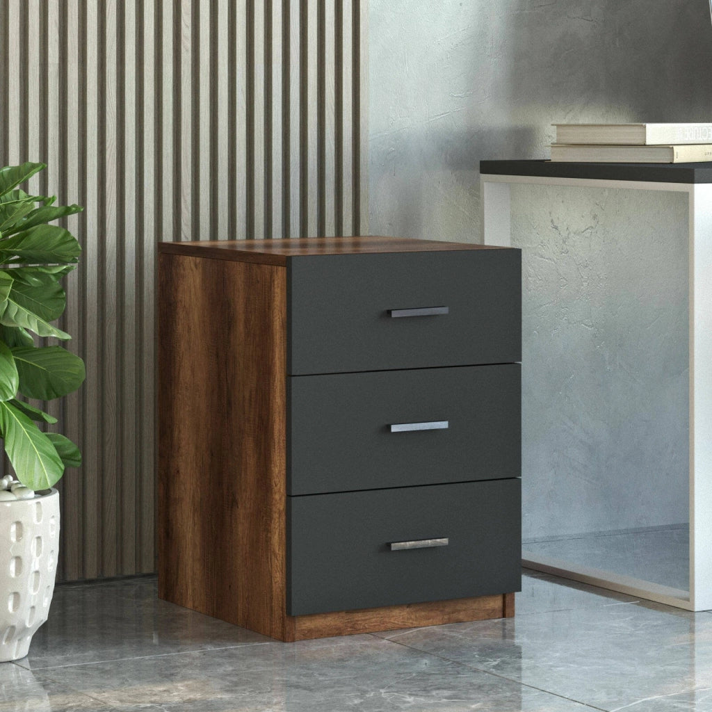 Hilda, set da Ufficio Modulabile, Marrone Noce