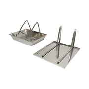 Vassoio disopercolatore con setaccio in acciaio inox 520x415x110mm
