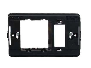 SUPPORTO PER PLACCHE PER PRESA SCHUKO + 1 POSTO- - presa schuko + 1 posto - 10 pezzi