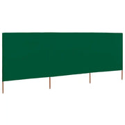 Paravento a 3 Pannelli in Tessuto-Divisorio 400x80 cm Verde