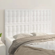 Testiera Bianca 144x5x118/128 cm in Similpelle 3116423