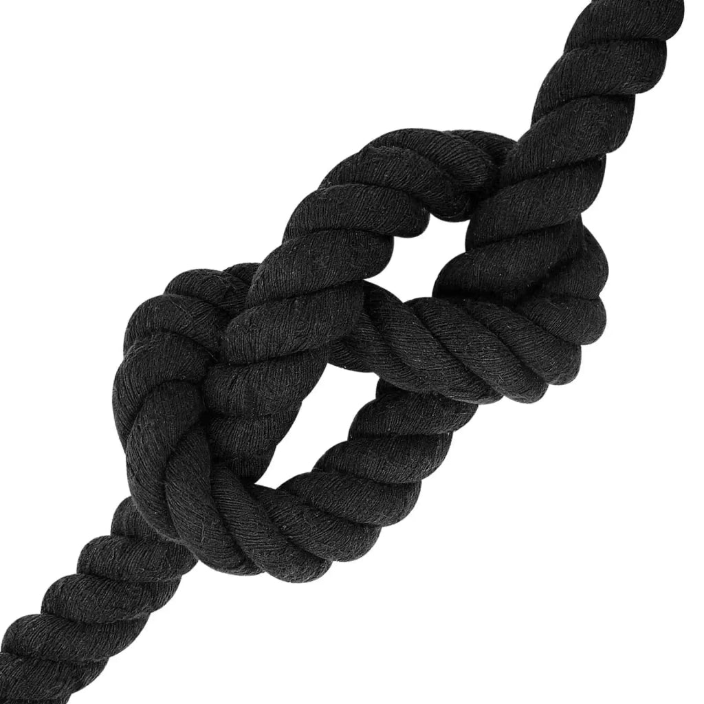 Corda | Fune Nero 3,6 x 3,6 x 1000 cm Cotone