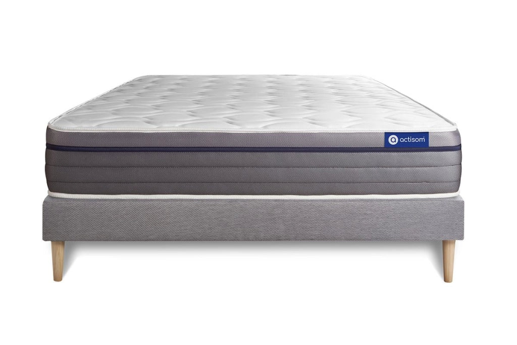 Kit rete e materasso Actilatex zen 130x190cm - Spessore : 26cm - Lattice e memory foam - Bilanciato -