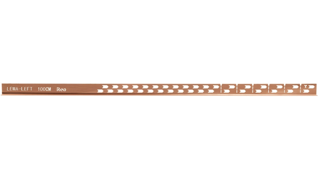 Profilo Doccia Pendenzato 100cm Brush Copper destra