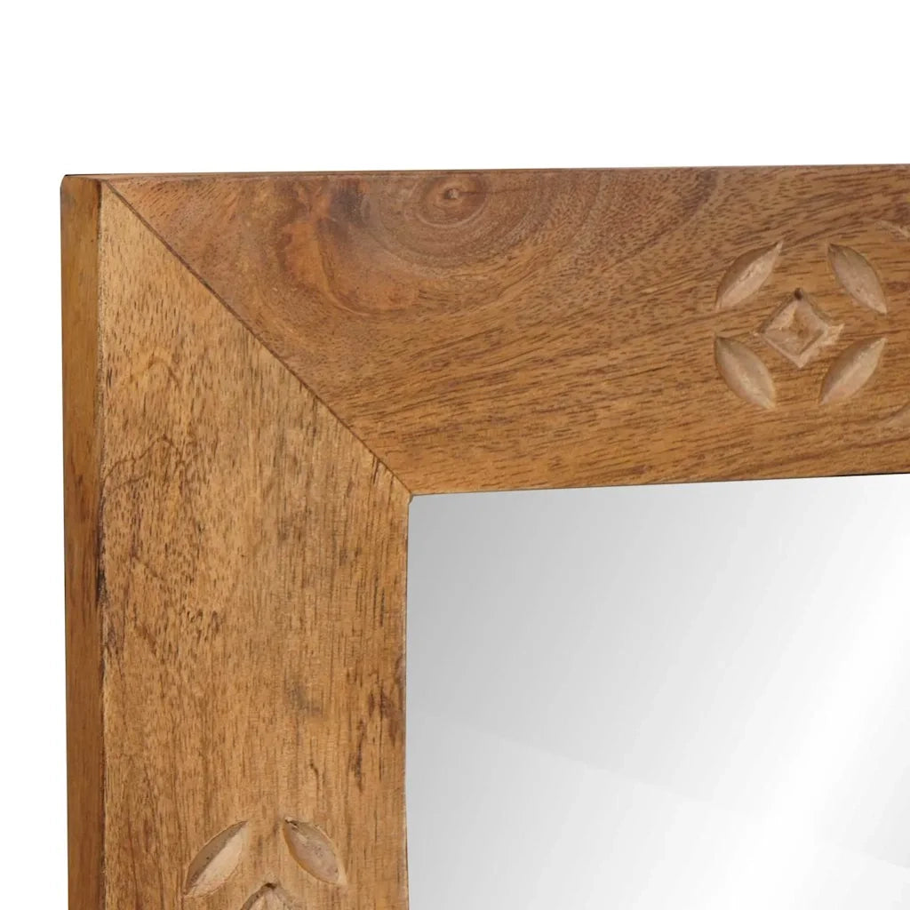 Specchio da bagno con specchio Marrone Chiaro 70 x 50 x 2,5 cm 4018111