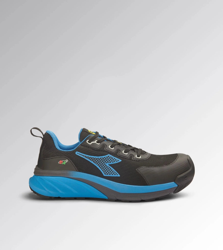 Scarpa Bassa Antinfortunistica S3S SRC Ammortizzata | Diadora Utility Vortex DA2 Nero/Rosso/45