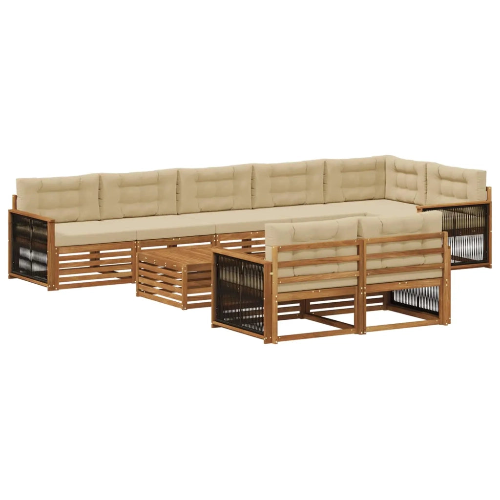 Set di divani da esterno con cuscino 9 pcs 3383536