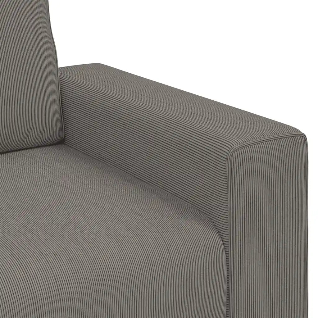 Divano Sedia-Poltrona-Sofa Relax Grigio Chiaro 60 cm Tessuto di Velluto a Coste