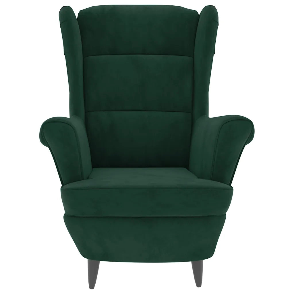 Poltrona | Sedia Relax Verde Scuro Velluto