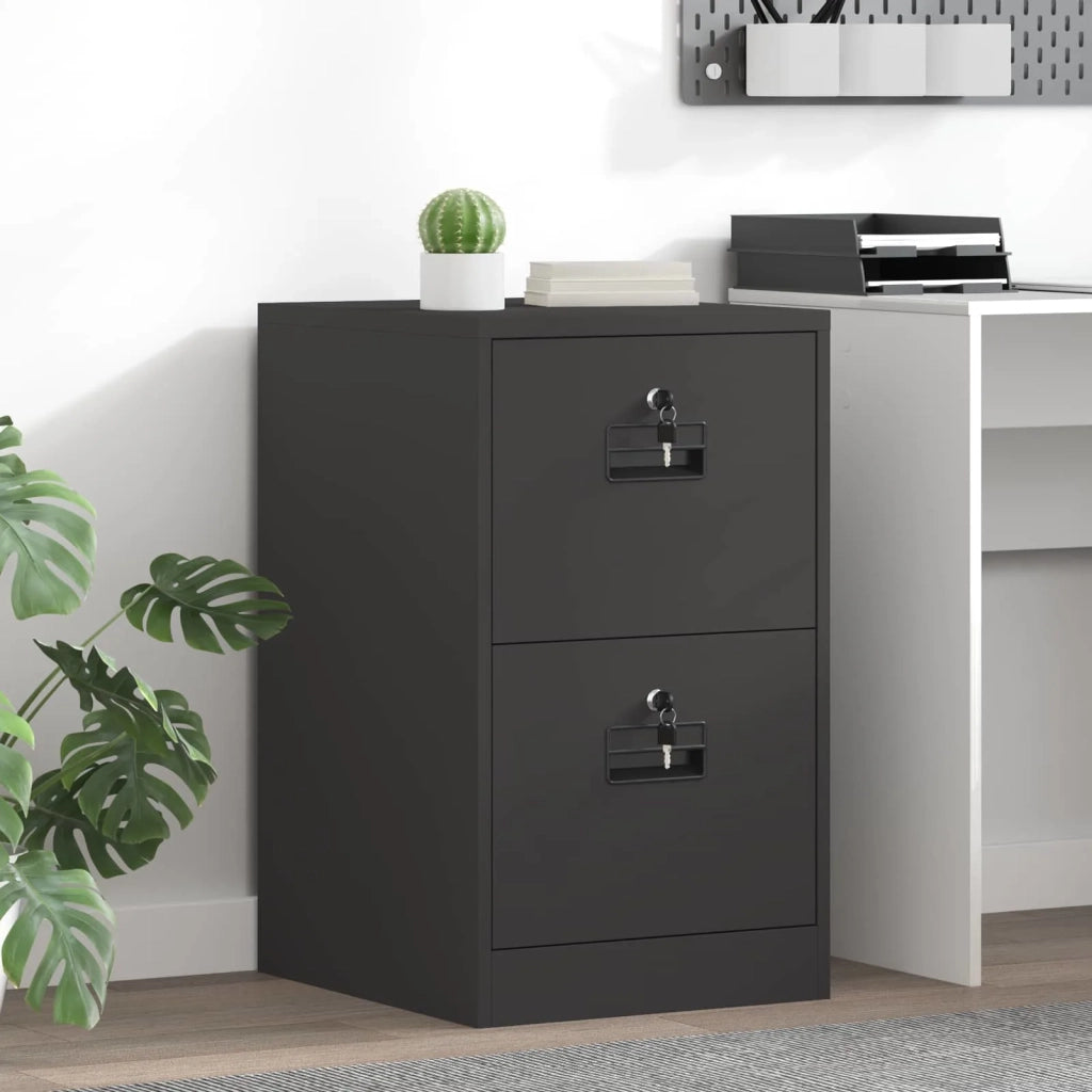 Armadio per File con cassetto Geometrico Nero 44 x 50 x 74,5 cm CFW7768936