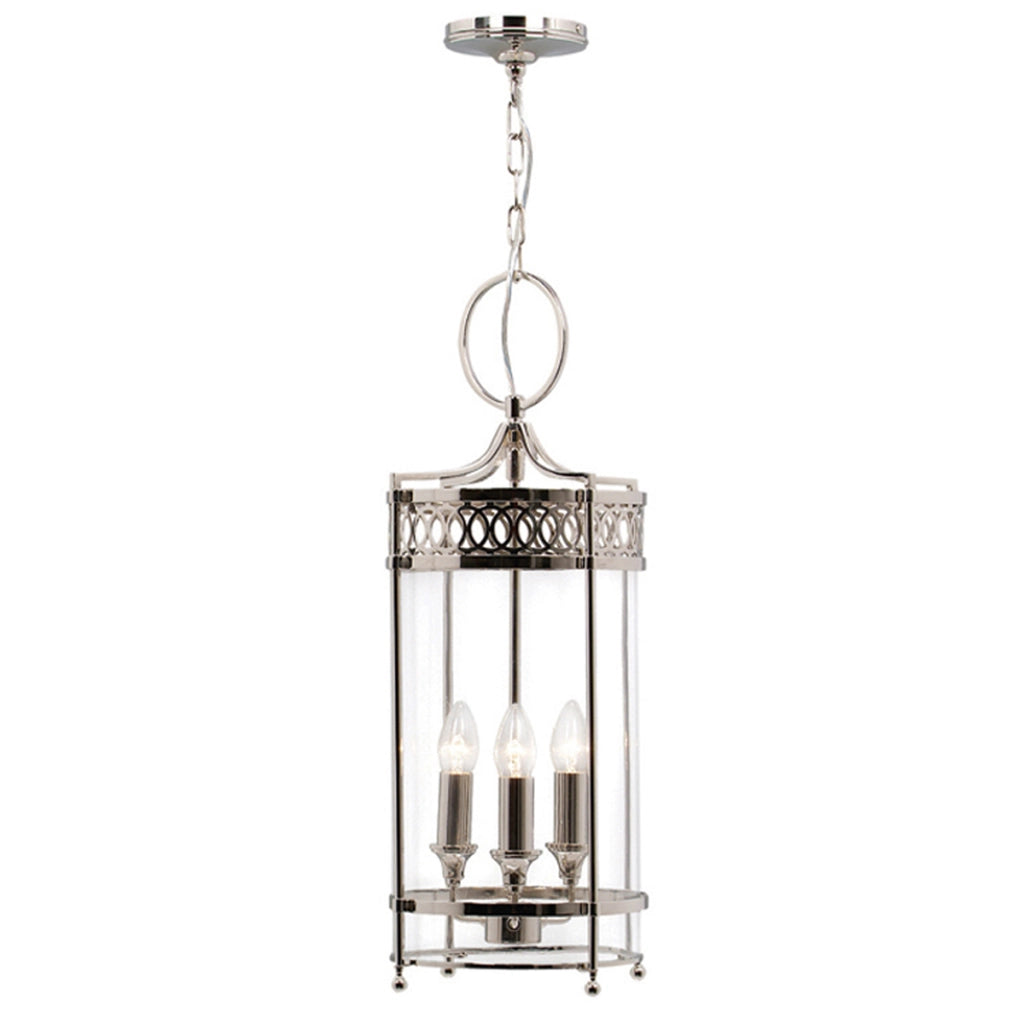 Lampada a sospensione rustica nichel Guildhall 3xE14 Elstead