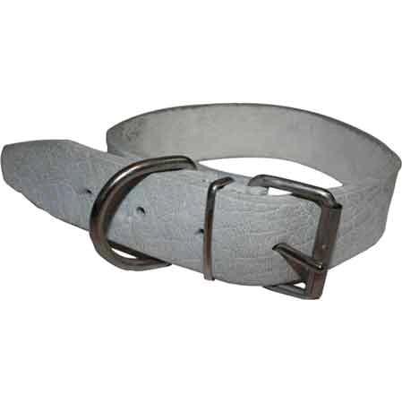 COLLARE PER CANI BUFALO GRIGIO 30x560 mm