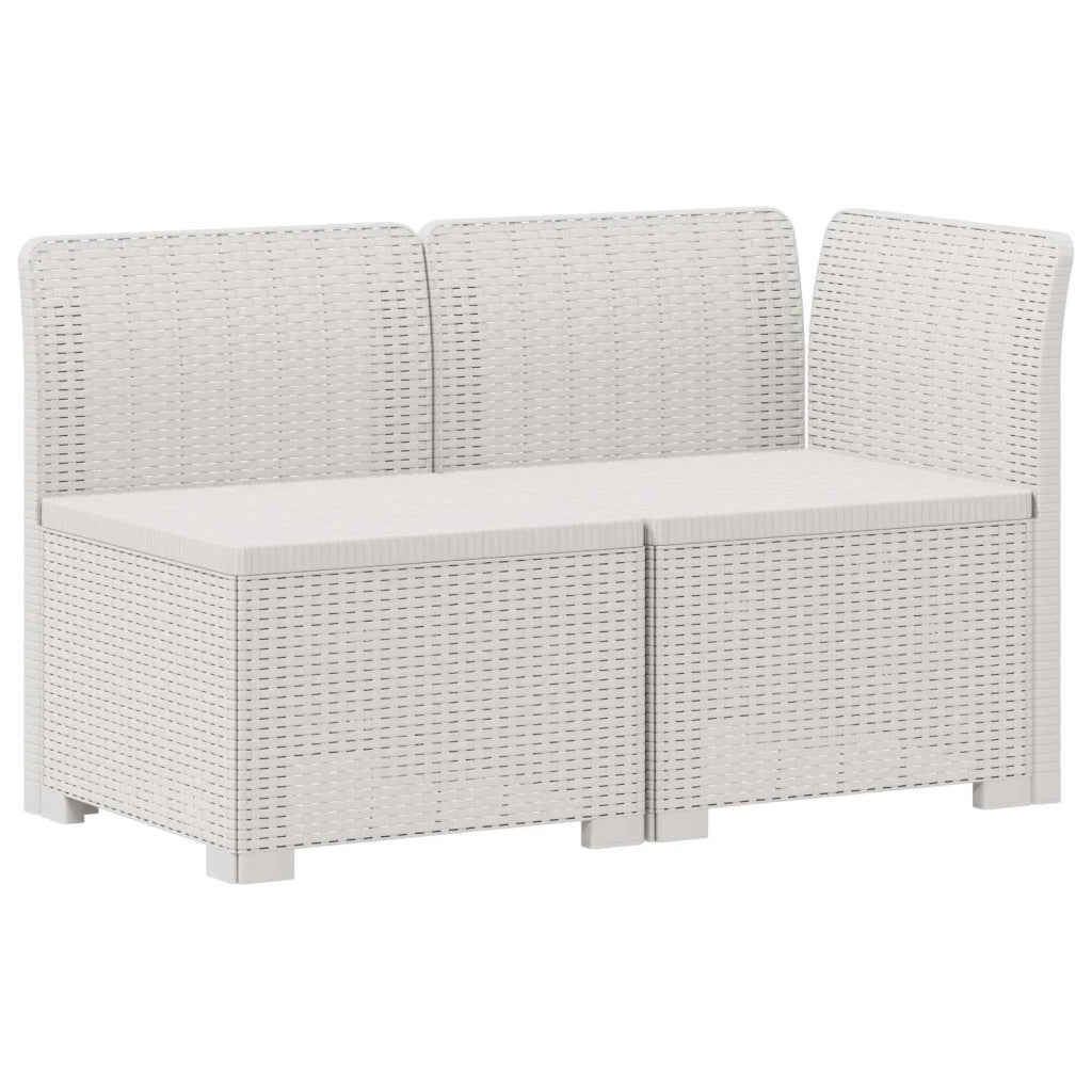 Divano da esterno-Divano da Giardino a 2 Posti con Cuscini Aspetto Rattan PP 308631