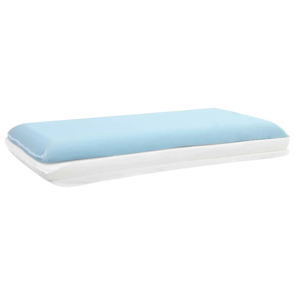 Cuscino da Letto Tinta unita Bianco 80 x 35 x 10 cm Schiuma Gel 42020238