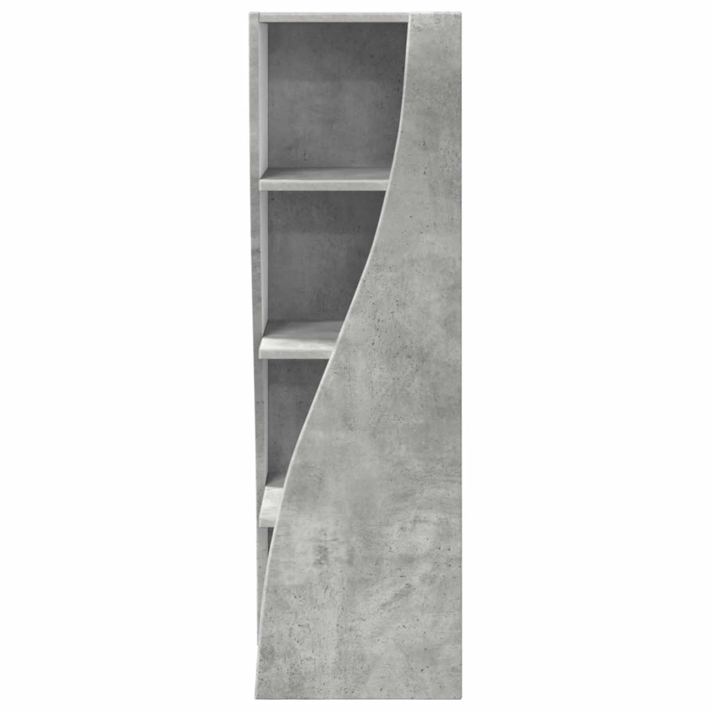 Mobile angolare 32x32x102cm Legno ingegnerizzato Grigio cemento 889858