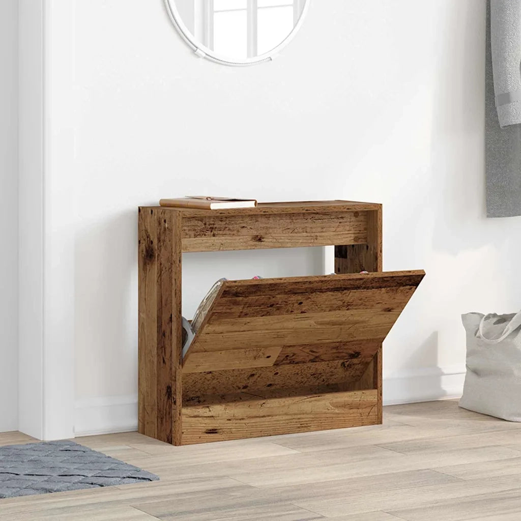 Mobile per scarpe con lo scaffale Legno vecchio 60 x 21 x 57 cm 869099
