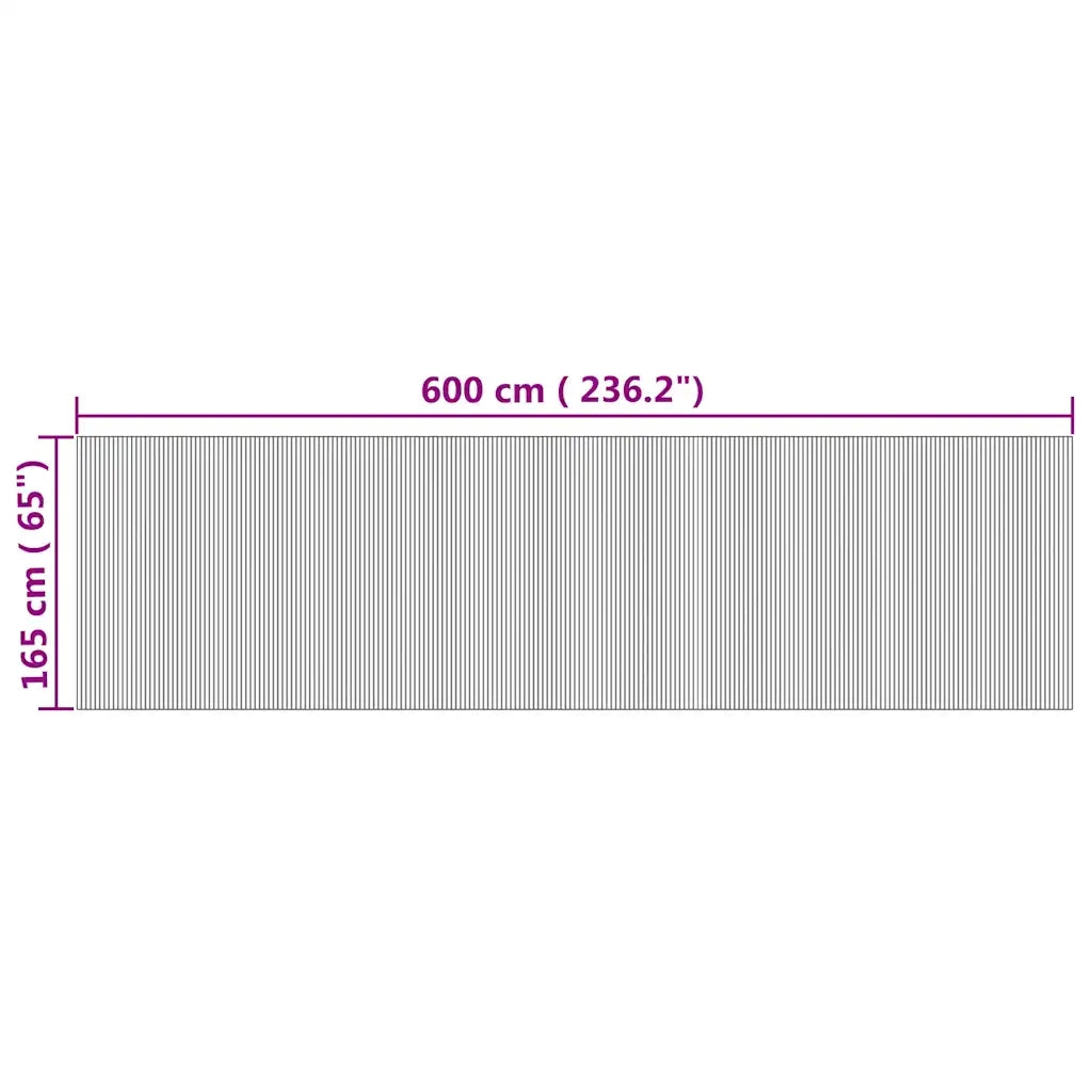 Divisorio Ambienti | Divider per stanze | Paravento Naturale Larghezza 600 cm Altezza 165 cm in Bamb¨´