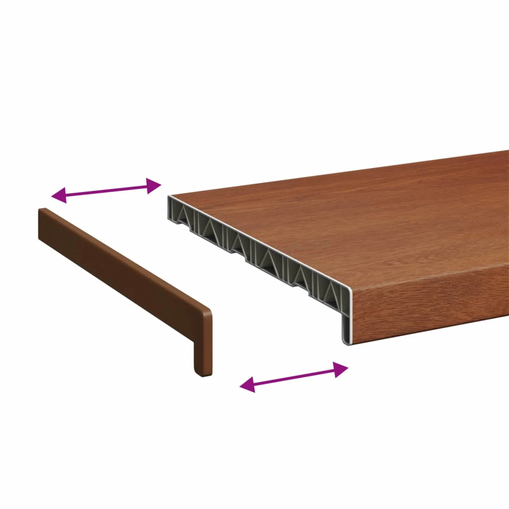 Soglia della Finestra Legno Marrone 160 x 35 x 4,5 cm PVC CFW5422252
