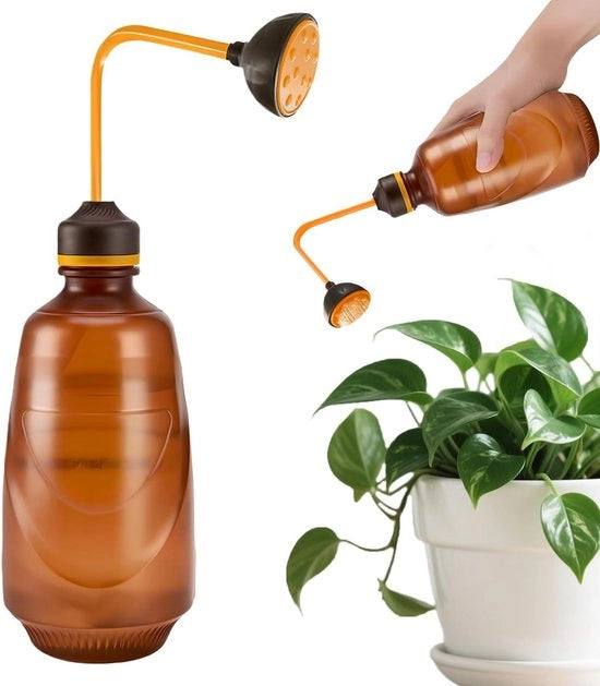 Bonsai Irrigatore con Spray - 450 ml (Marrone)