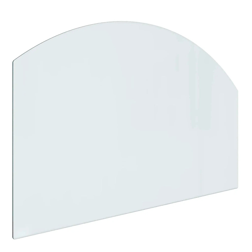 Piastra in vetro per camino Trasparente 80 x 50 cm Vetro